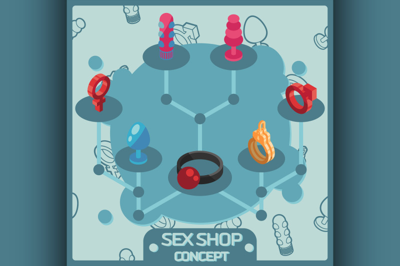 sex-shop-color-isometric-concept-icons