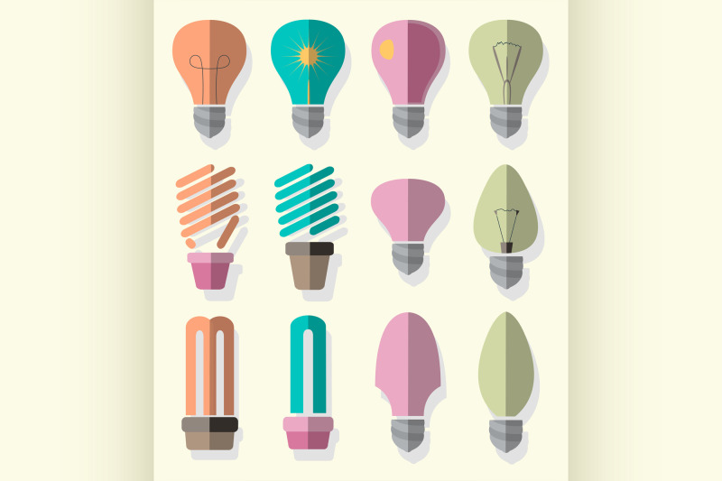 bulb-logo-icons-set