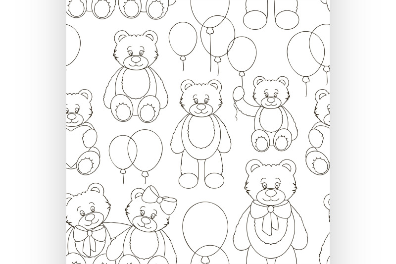 vector-set-of-bear-icon-pattern