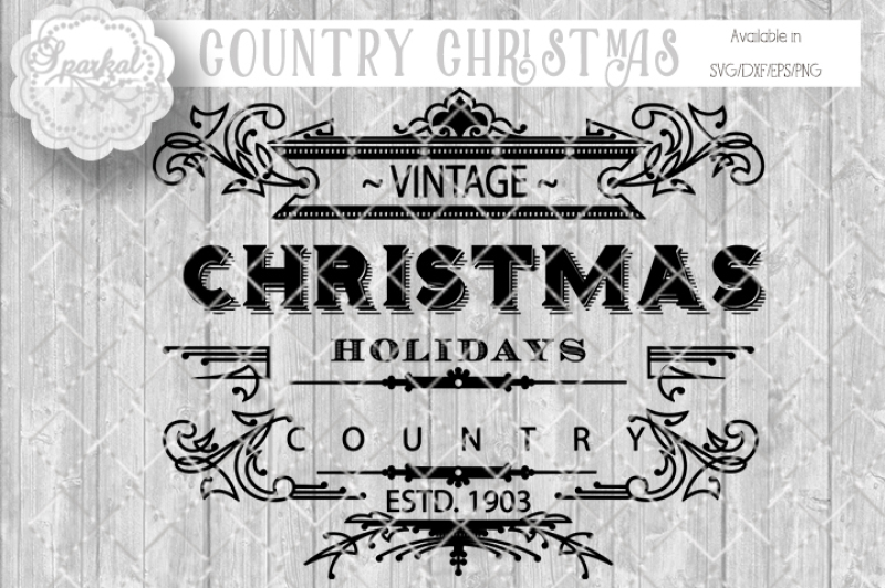 vintage-country-christmas-cutting-design