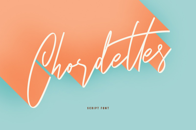 chordettes-signature-script-brush-handmade-font