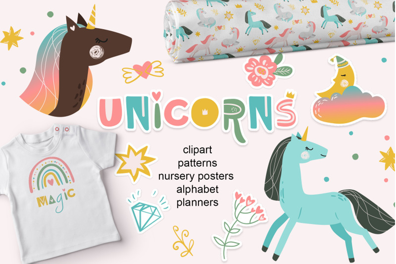 unicorn-set-baby-illustrations