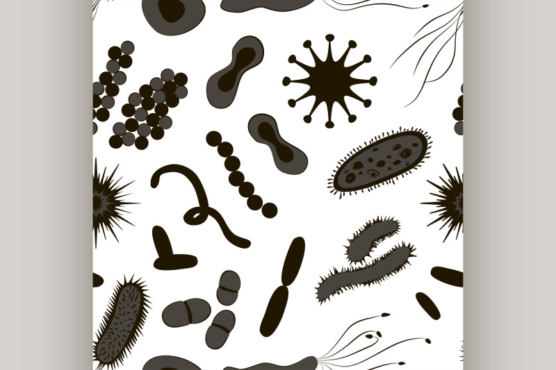 bacteria-virus-germs-icon-set-pattern