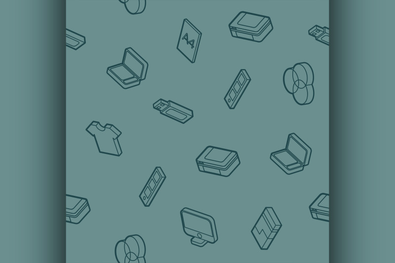 polygraphy-outline-isometric-pattern