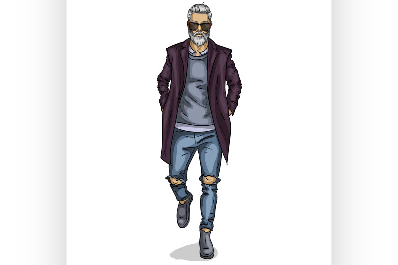 vector-man-model-dressed