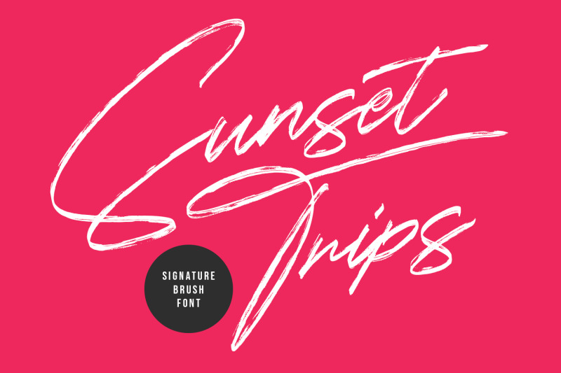 sunset-trips-signature-brush-handmade-beauty-font