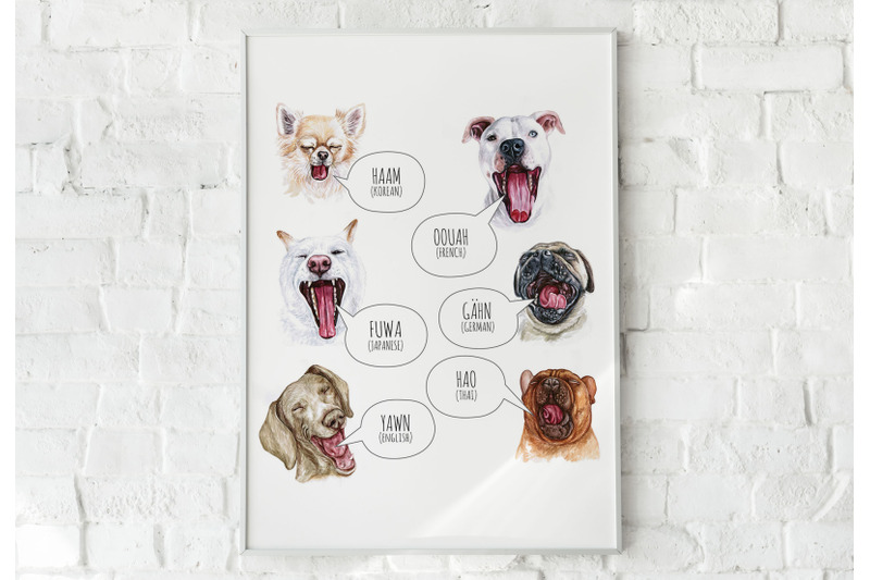 watercolor-set-yawn-dog-illustrations-6-dogs-sleep