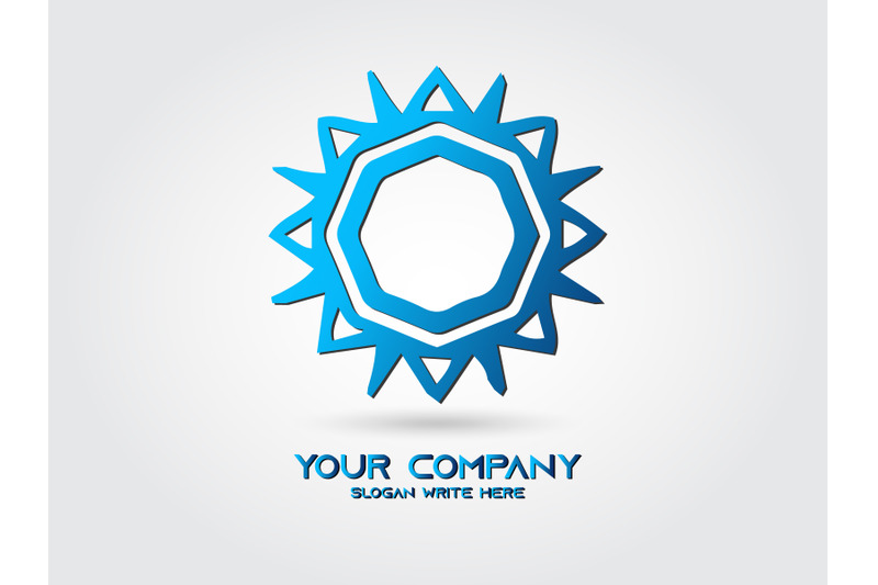 logo-abstract-sun-gradient-blue