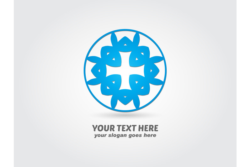 logo-abstract-round-blue-color