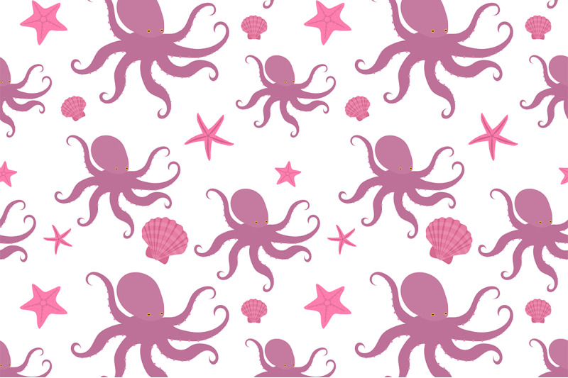 set-seamless-patterns-summer-sea-beach-vector-illustration