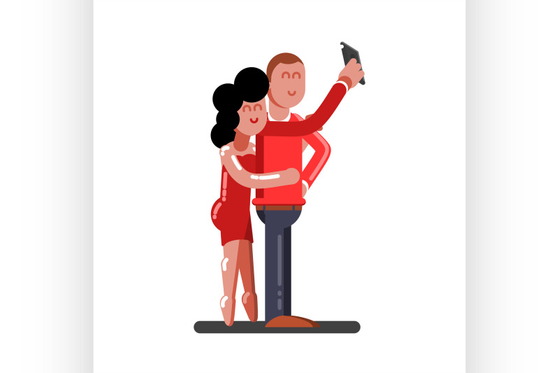 couple-making-selfie