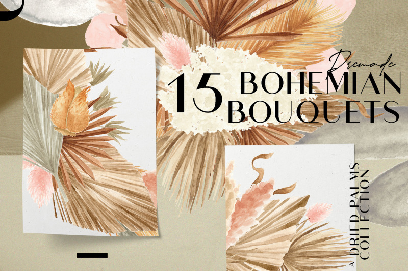 bohemian-dried-foliage-illustration-pack