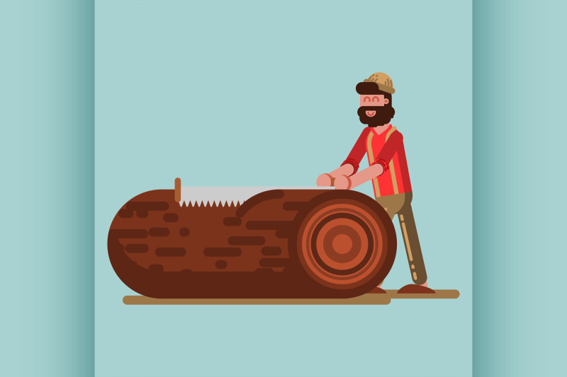 lumberjack-chopping-the-tree-with-saw