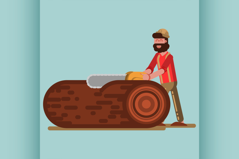 lumberjack-chopping-the-tree-with-chainsaw