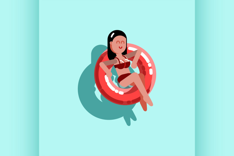 girl-chilling-in-pool-with-inflatable-ring