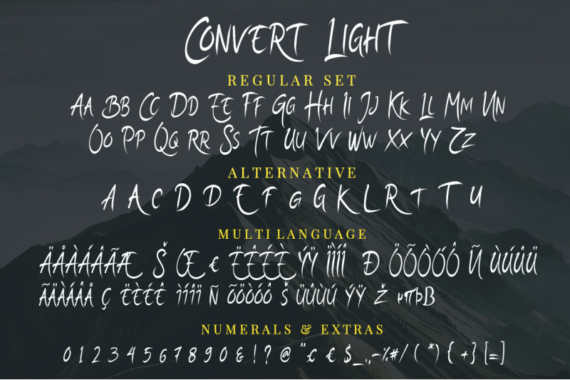 convert-light-unique-typeface