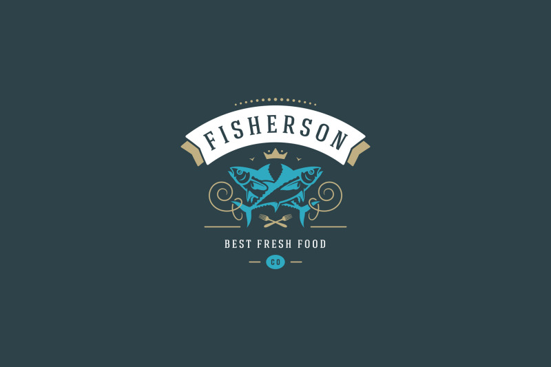 premium-fish-restaurant-logo-design