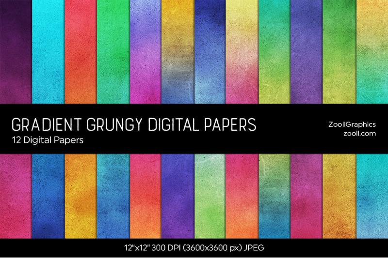gradient-grungy-texture-digital-papers