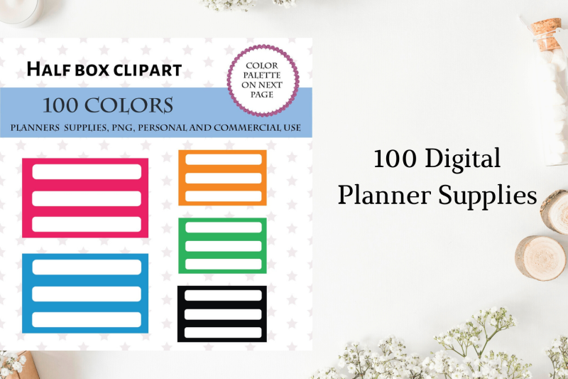 100-colorful-half-box-planner-stickers-clipart-half-box-sticker