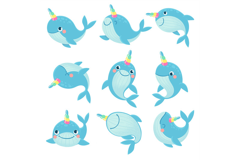 whale-unicorn-cute-marine-inhabitants-colorful-adorable-whales-unicor
