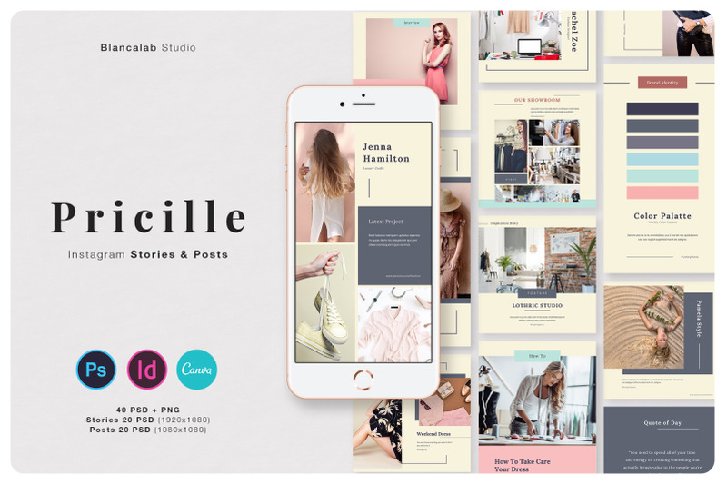 pricille-instagram-pack-canva-psd-indd