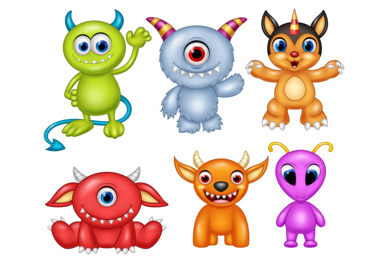 cartoon-monster-vector-set