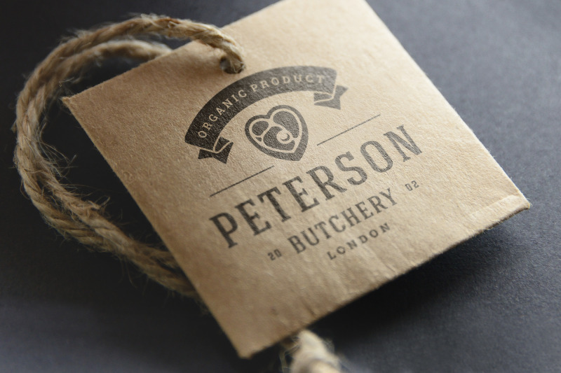 organic-butchery-products-logo-design