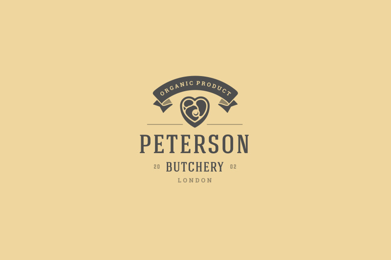 organic-butchery-products-logo-design