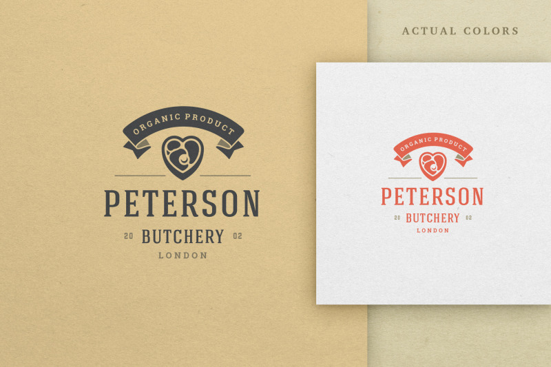 organic-butchery-products-logo-design