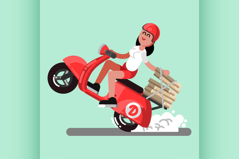 delivery-sketch-girl