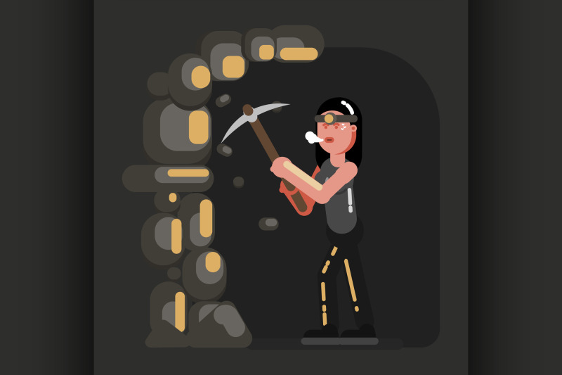 miner-girl-in-work