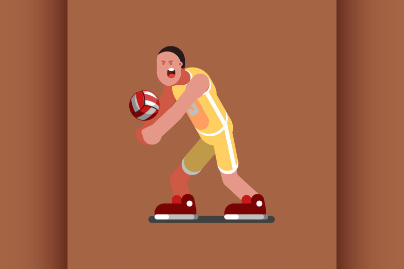 volleyball-sketch-player