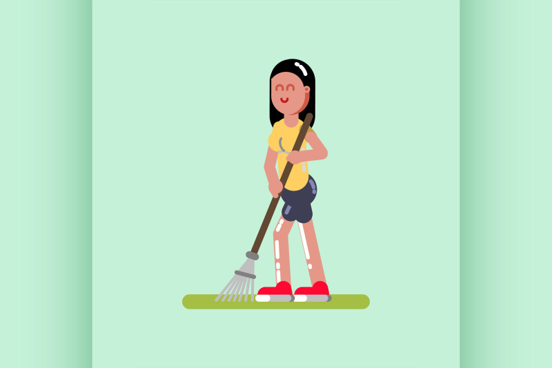 voluntire-female-clean-up-the-garden