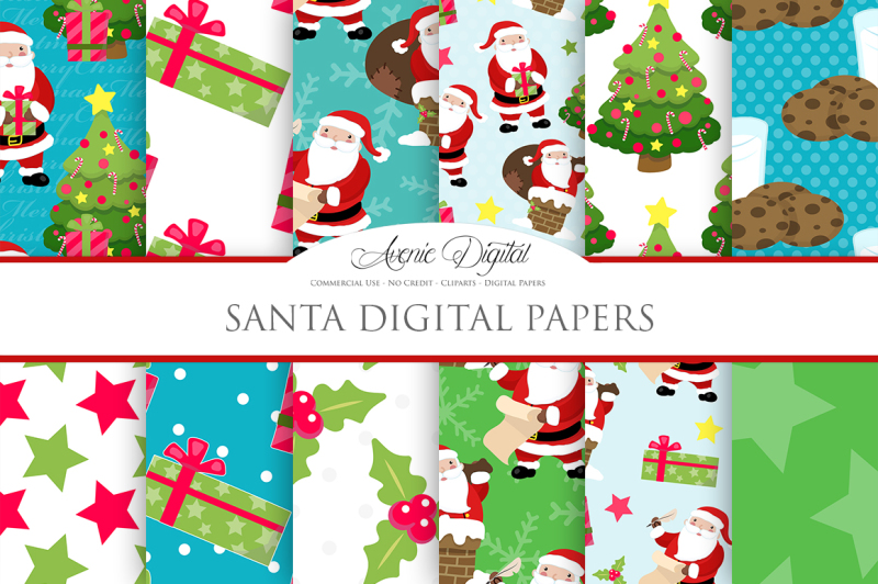 christmas-santa-digital-paper