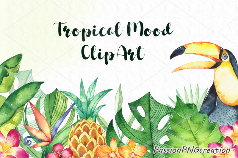 watercolor-tropical-mood-clipart