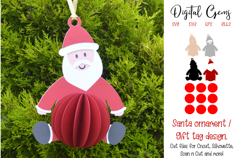 santa-gift-tag-ornament-design