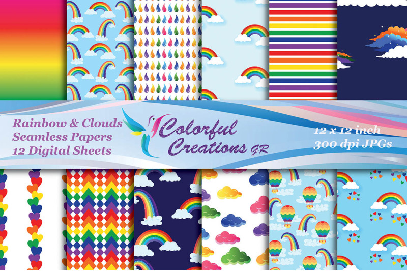 rainbow-and-clouds-digital-papers-rainbow-and-clouds-seamless-papers