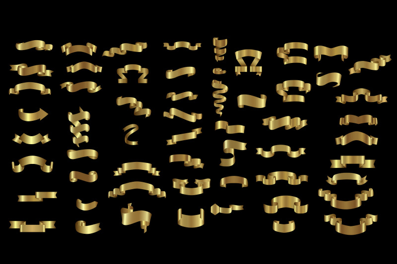 118-satin-gold-ribbons-set-vintage-christmas-ribbons