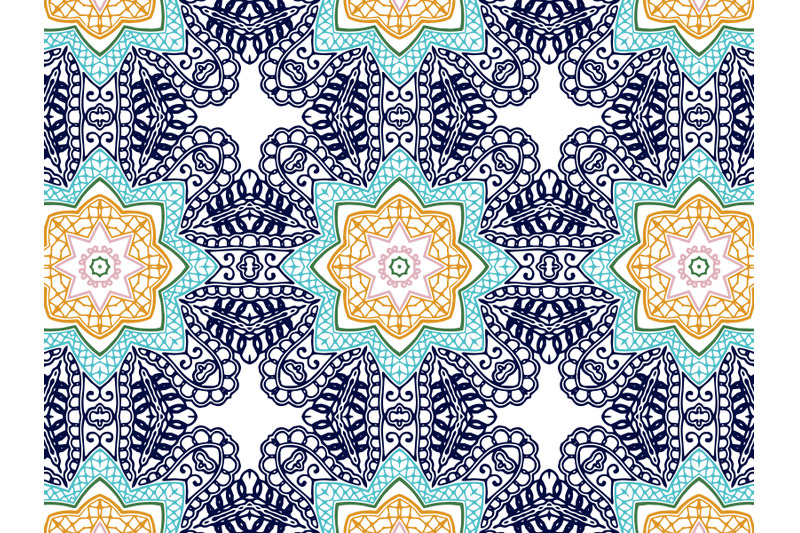 pattern-abstract-blue-flower-navy-background