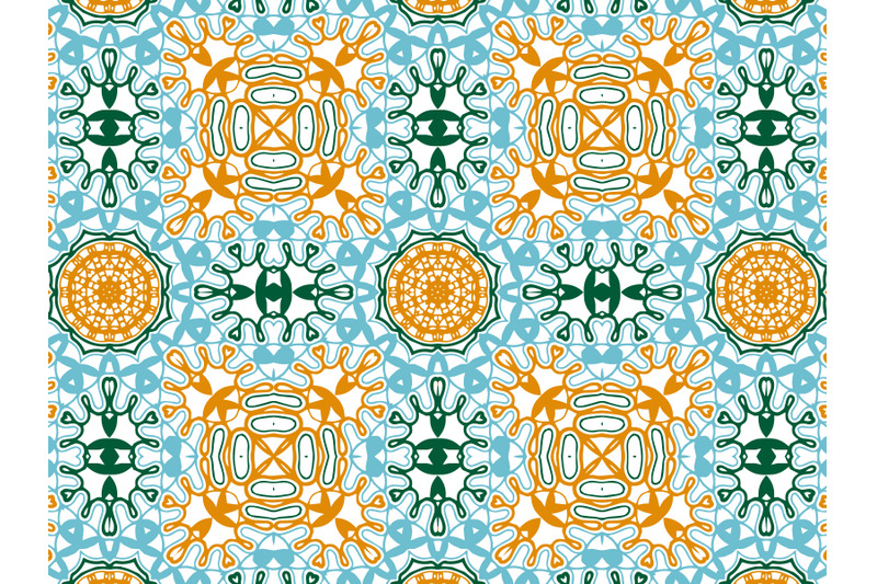 pattern-abstract-blue-orange-green-color