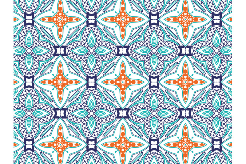 pattern-abstract-blue-navy-orange-color