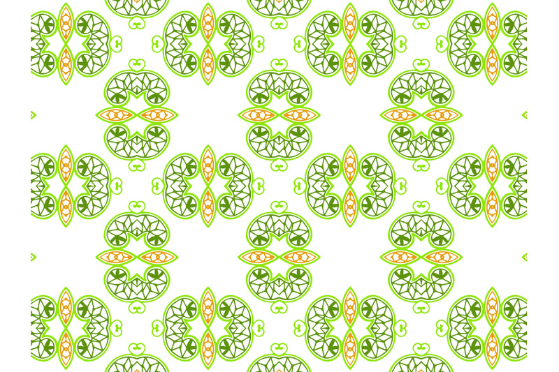 pattern-abstract-green-orange-color