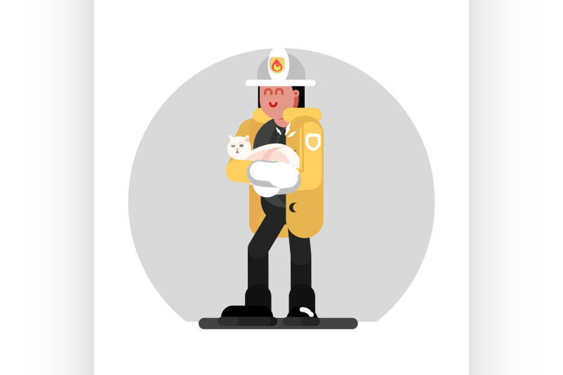 fireman-girl-saves-the-cat