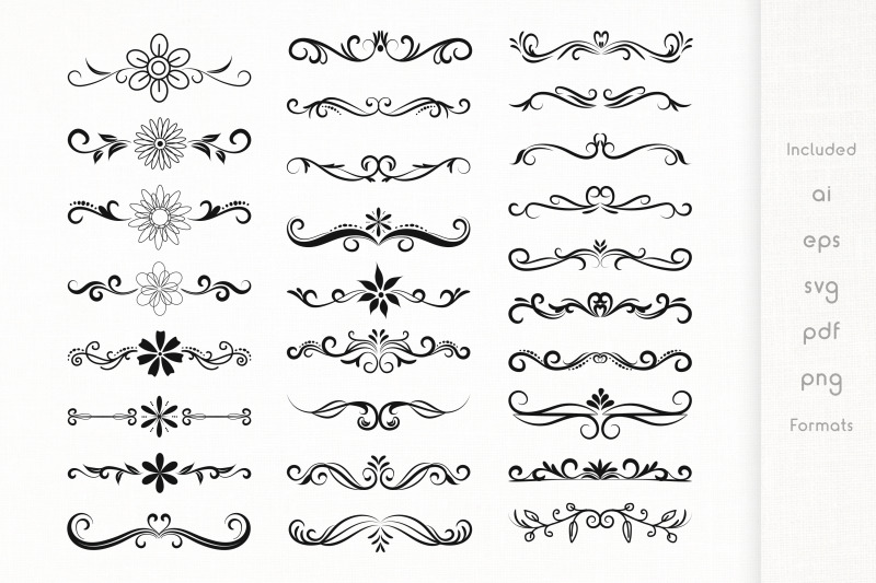 floral-dividers-vector-pack