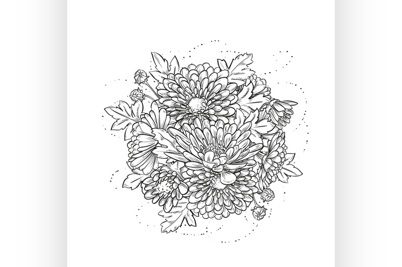 abstract-elegant-template-with-chrysanthemum