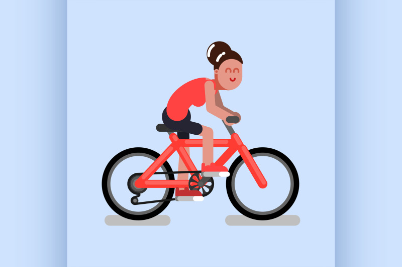 woman-rides-a-bicycle