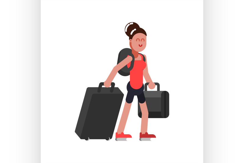 woman-with-traveling-bags