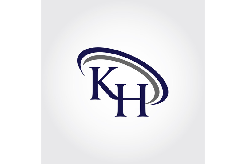 monogram-kh-logo-design