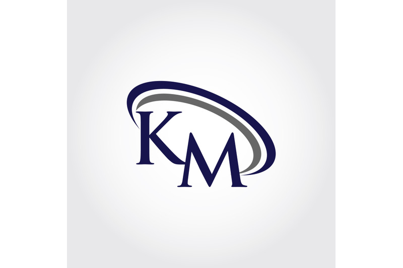 monogram-km-logo-design