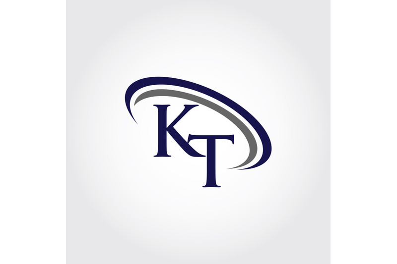 monogram-kt-logo-design